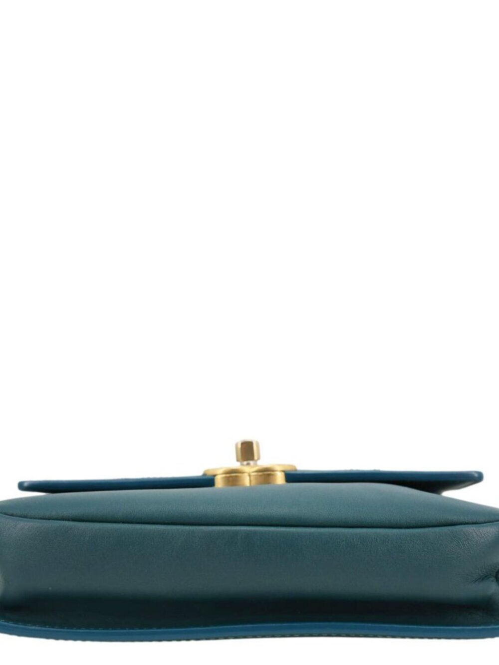 Chanel CC Stitched Flap Calfskin Leather Crossbody Bag Green - Picture 4 of 12